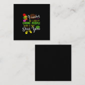 Crochet Lover | I Liebe Crochettierung Quadratische Visitenkarte (Vorne/Hinten)