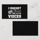 Crochet Lover | I Liebe Crochettierung Visitenkarte (Vorne/Hinten)