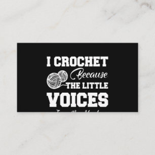 Crochet Lover   I Liebe Crochettierung Visitenkarte