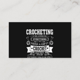 Crochet Lover | I Liebe Crochettierung Visitenkarte