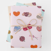 Crochet Lover Yarn Balls und Crochet Hooks Geschenkpapier Set (Beispiel)