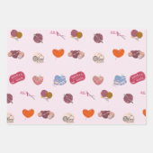 Crochet Lover Yarn Balls und Crochet Hooks Geschenkpapier Set (Vorderseite)