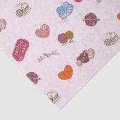 Crochet Lover Yarn Balls und Crochet Hooks Seidenpapier (Ausschnitt)