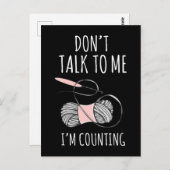 Crochet Mama Garni Spaß Crafting Oma Postkarte (Vorne/Hinten)