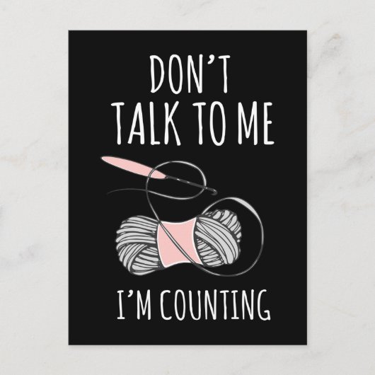 Crochet Mama Garni Spaß Crafting Oma Postkarte (Vorderseite)