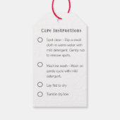 Crochet mit Liebe Handgefertigt Geschenketikett mi Geschenkanhänger (Rückseite)