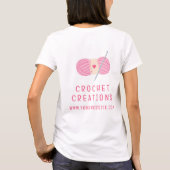 Crochet Modern Crochet Personalisiert Business T-Shirt (Rückseite)