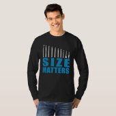 Crochet Mom Crocheting Hooks Size Matters T-Shirt (Vorne ganz)