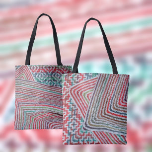 Crochet Multicolored Pattern Tasche
