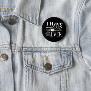 Crochet nicht genug Garne Kunsthandwerk dunkel Button