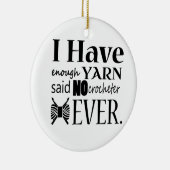 Crochet ・ Nicht genug Garnhandwerk Keramikornament (Rechts)