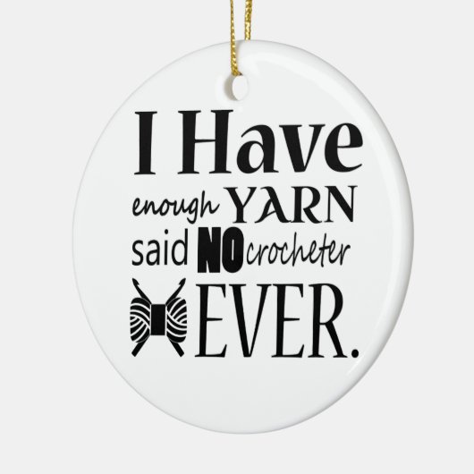 Crochet ・ Nicht genug Garnhandwerk Keramikornament (Links)