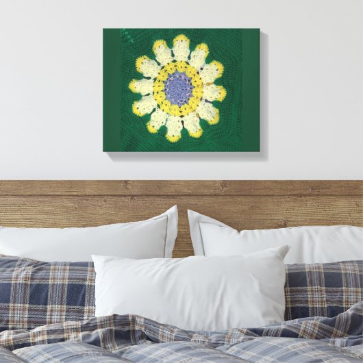 Crochet Pattern - Daisy Leinwanddruck (Insitu (Schlafzimmer))