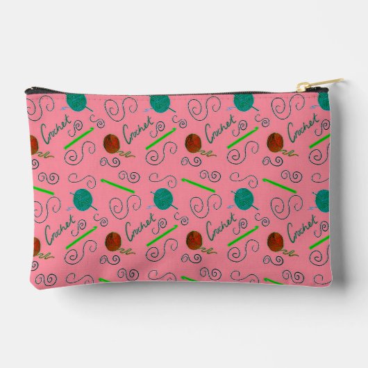 crochet pattern with yarn balls zubehörtasche (Rückseite)