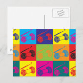 Crochet Pop Art Postkarte (Vorne/Hinten)
