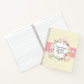Crochet Projects Notebook mit Niedlichen Llamas Notizblock (Innenseite)