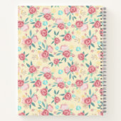 Crochet Projects Notebook mit Niedlichen Llamas Notizblock (Rückseite)