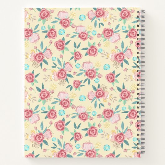 Crochet Projects Notebook mit Niedlichen Llamas Notizblock (Rückseite)