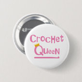 Crochet Queen Button (Vorne & Hinten)