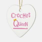 Crochet Queen Keramik Ornament (Links)