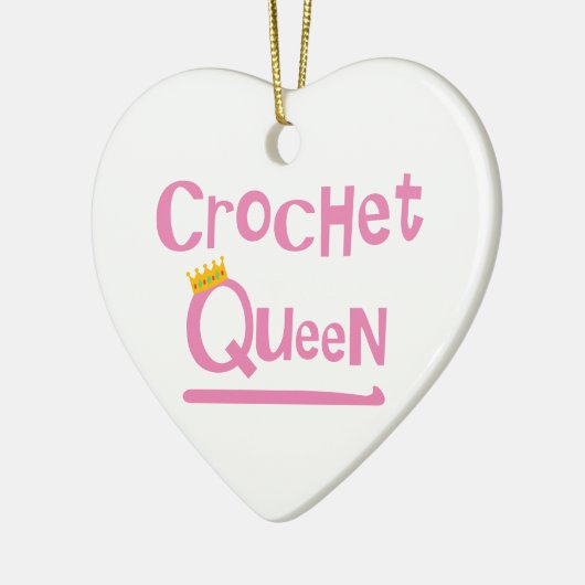 Crochet Queen Keramik Ornament (Links)
