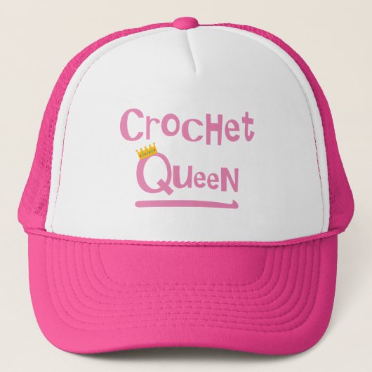 Crochet Queen Truckerkappe (Vorderseite)