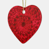 Crochet Red Handmade Yarn Heart Crafts Keramikornament (Links)