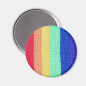 Crochet-Regenbogenmagnet Magnet (Vorderseite/Rückseite)