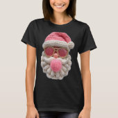 Crochet Santa Blowing Bubble Gum Christmas Girly K T-Shirt (Vorderseite)