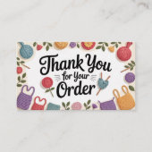 Crochet Small Business Thank You Visitenkarte (Vorderseite)