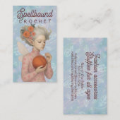 Crochet strickt handgesponnene Garnelenmädchen Visitenkarte (Vorne/Hinten)