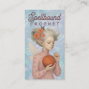 Crochet strickt handgesponnene Garnelenmädchen Visitenkarte