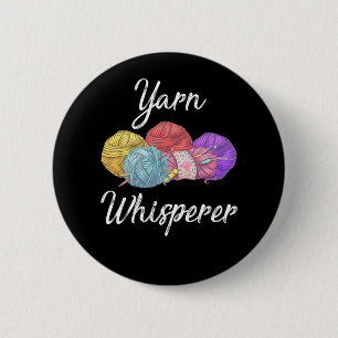 Crochet-süchtig Garne Lover Mama Oma Button