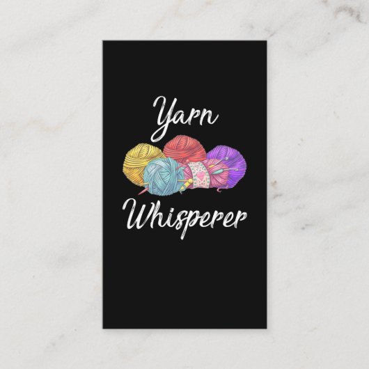 Crochet-süchtig Garne Lover Mama Oma Visitenkarte (Vorderseite)