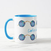 Crochet time, personalisiert mit Ihrem Namen Tasse (Links)