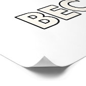 Crochet, weil Mord ist falsch Funny Cat Lover Poster (Ecke)