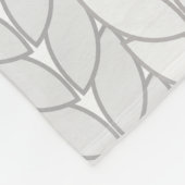 Crochet White Beige Muster Style Fleecedecke (Ecke)