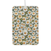 Crochet White Daisies Spring Wildflowers Autolufterfrischer (Vorderseite)
