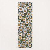 Crochet White Daisies Spring Wildflowers Yogamatte (Vorderseite)