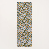 Crochet White Daisies Spring Wildflowers Yogamatte (Rückseite)