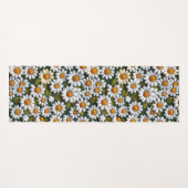 Crochet White Daisies Spring Wildflowers Yogamatte (Vorderseite (Horizontal))