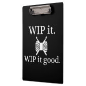 Crochet: WIP es gutes Handwerk {Dark} Klemmbrett (Links)