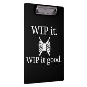 Crochet: WIP es gutes Handwerk {Dark} Klemmbrett (Rechts)