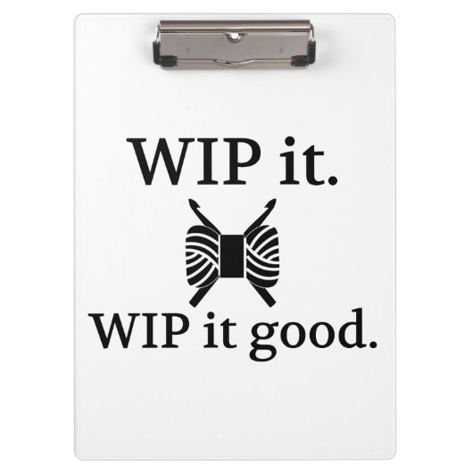 Crochet: WIP Es gutes Handwerk Klemmbrett (Vorderseite)