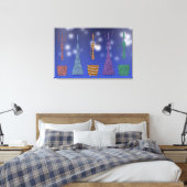 Crochet Women dancing Silloute pattern  Leinwanddruck (Insitu (Schlafzimmer))