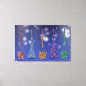 Crochet Women dancing Silloute pattern  Leinwanddruck (Vorderseite)