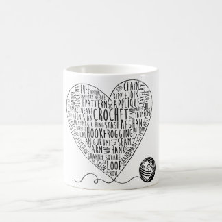 Crochet Words-Tasse Kaffeetasse