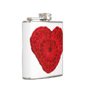 Crochet Yarn Heart Handmade Flachmann (Rechts)