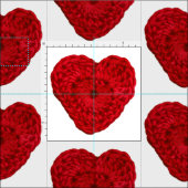 Crochet Yarn Heart Red Craft Stoff (Kachel)