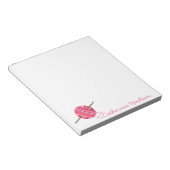 Crochet Yarn Personalisiert Notepad Notizblock (angewinkelt)